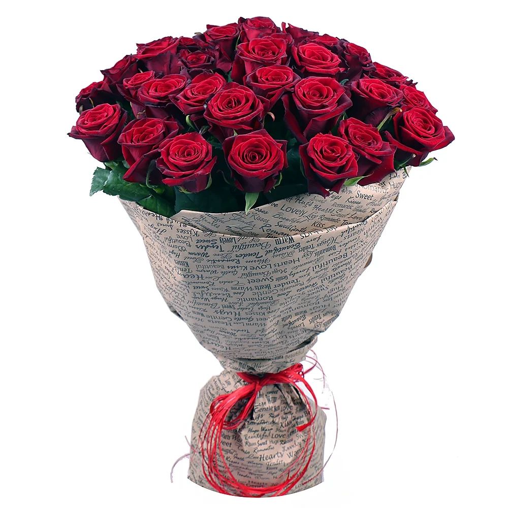 35 red roses