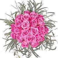 Коробка нежности 21 розовая роза Копер