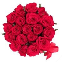 Червоні троянди в коробці 23 шт Ліу Янг