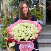 101 white roses Pokrovskoe