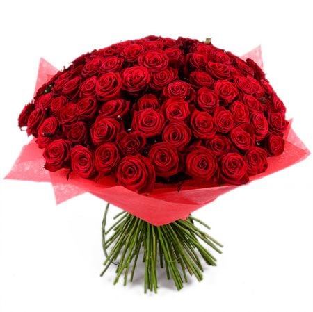 Букет цветов 101 роза Роли