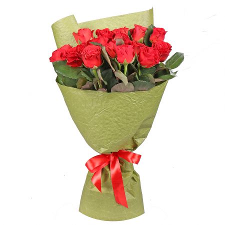 15 red roses Coranit