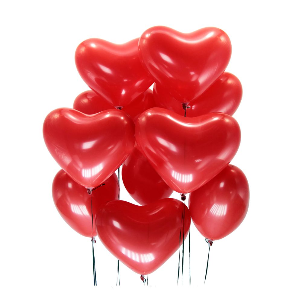 15 червоних кульок серце 15 червоних кульок серце