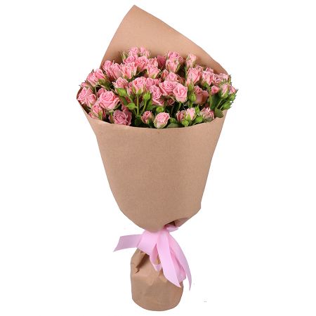 15 pink spray roses Worms