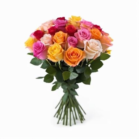 15 разноцветных роз Лион