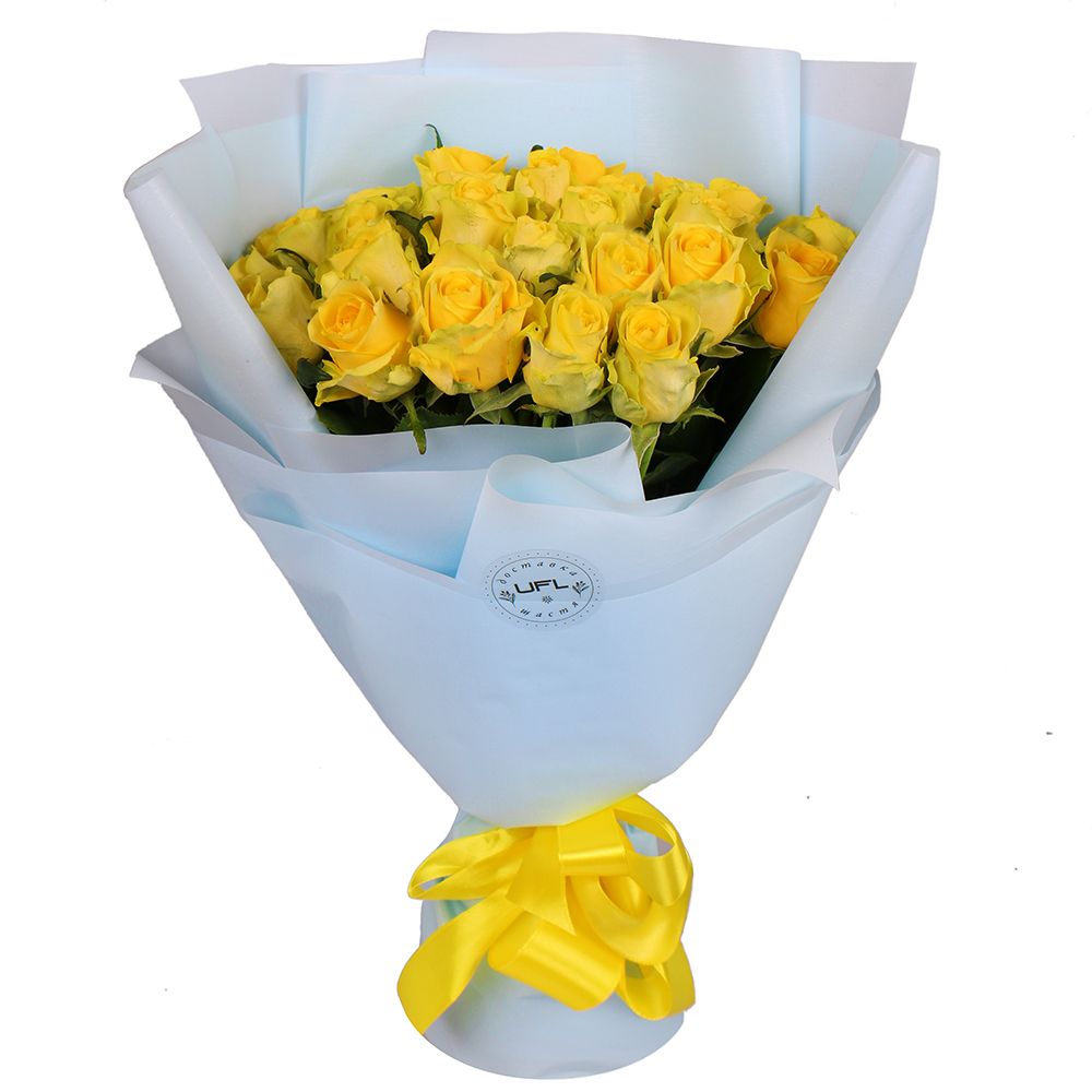 25 жовтих троянд Яблуница