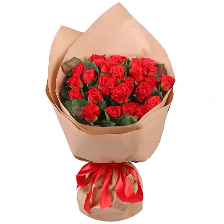 Букет 25 червоних троянд  Київ