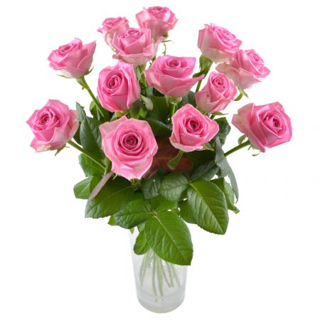 Букет Тет-а-тет 13 розовых роз Висмар
