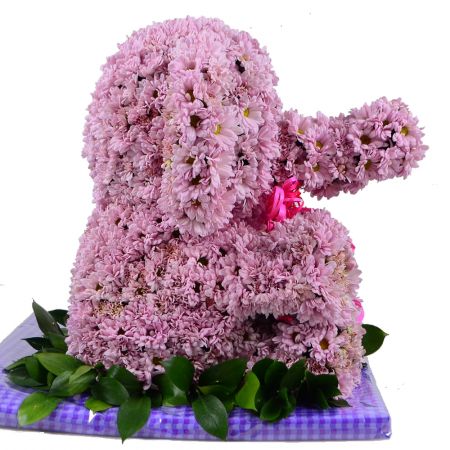  Игрушка из цветов - Розовый слон  Игрушка из цветов - Розовый слон