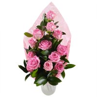 13 рожевих троянд Кіровськ (Білорусь)