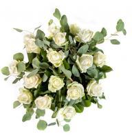 Квіти поштучно білі троянди Балакен