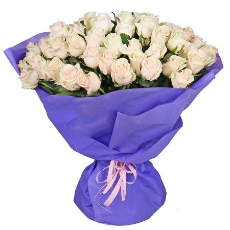 51 creamy roses <!-- Minsk -->