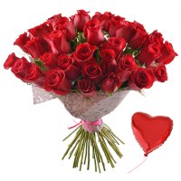 51 premium roses + balloon Grodno