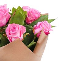 Букет 7 рожевих троянд Павія