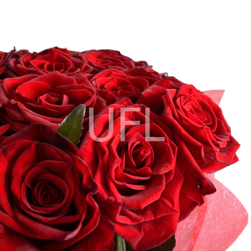 Букет цветов 25 красных роз Букет цветов 25 красных роз