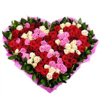  Bouquet Rose heart Karabiber
                            
