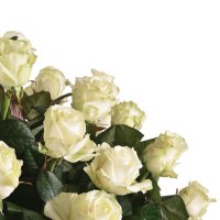 Траурна корзина з білих троянд Глінка