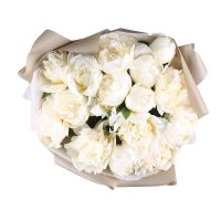 Букет цветов Белые пионы Торрелавега