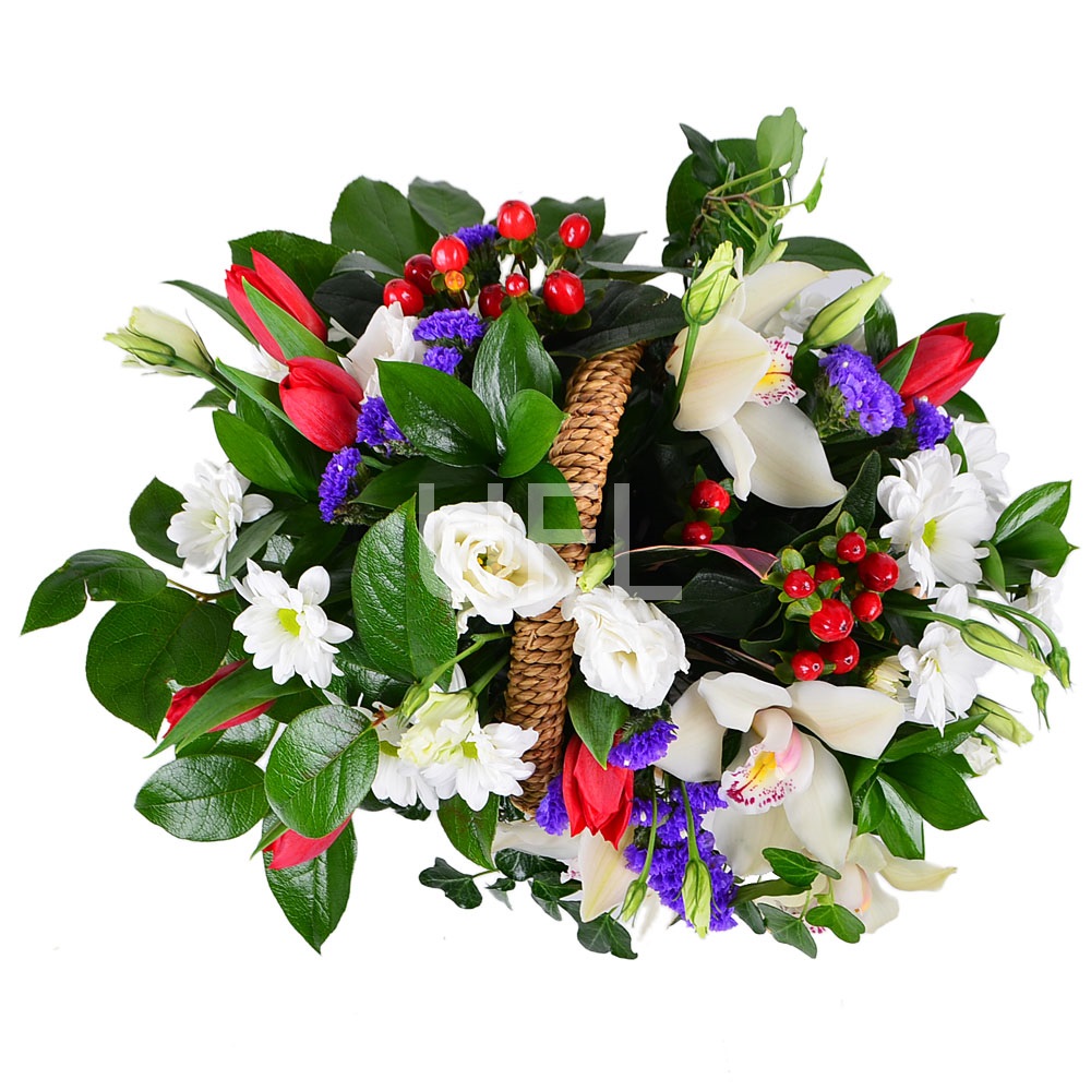  Bouquet Love basket
                            