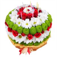  Букет Цветочный торт Зилале
														