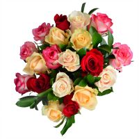 Букет з різнокольорових троянд Лексінгтон
