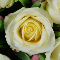 Белые розы и тюльпаны Смела