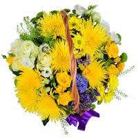 Basket of sunny flowers Ukmerge