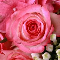 Букет квітів Молочно-рожевий М
