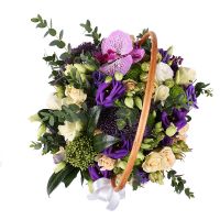 Delightful Basket of Flowers Habry