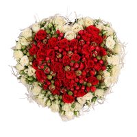  Bouquet Flaming Heart Doha
                            