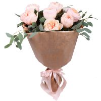 7 кремових троянд Девіда Остіна Магдалинівка