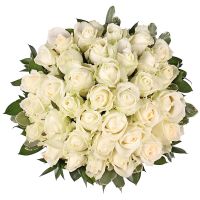 Білі троянди Легкий крем Амадора