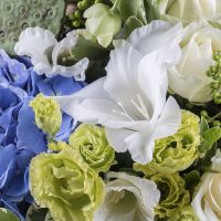 Букет цветов Аквамарин Сент-Люсия