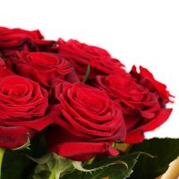 Букет квітів 21 троянда червона Поккінг