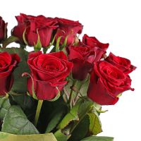 Букет квітів 15 троянд Хрустальний