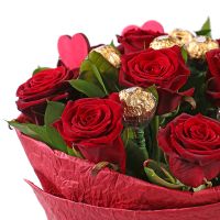 Букет троянд з Днем Народження Рош-ле-Бламон