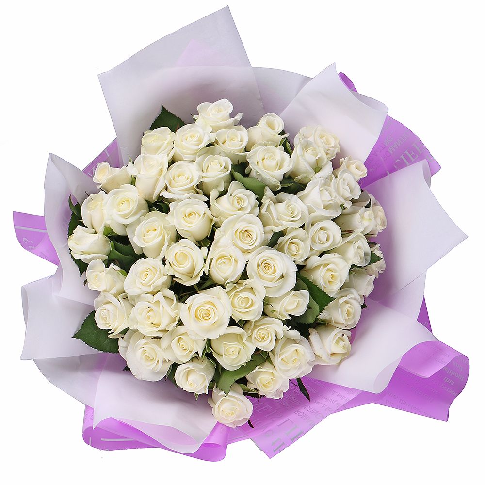 Bouquet 51 white roses Bouquet 51 white roses