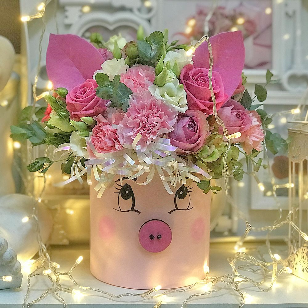 Flower little pig Flower little pig