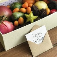 Box with exotic fruits Irpen