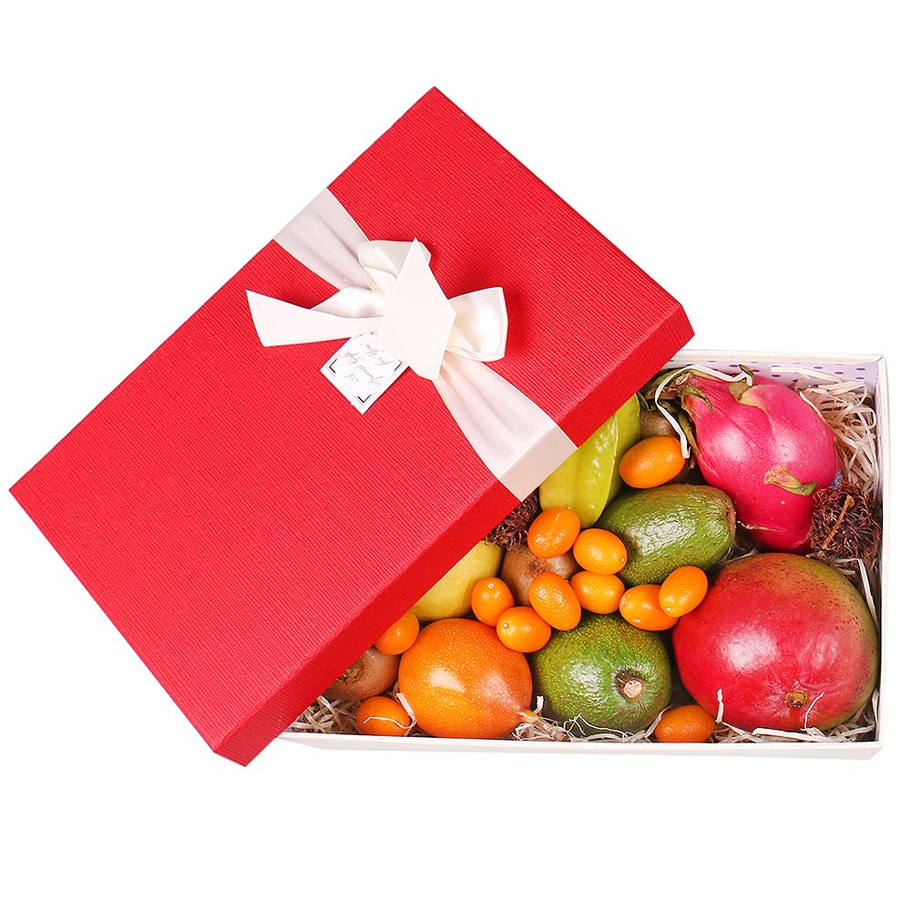 Box with exotic fruits Box with exotic fruits