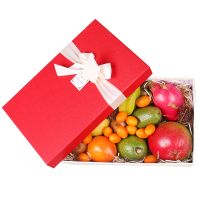 Box with exotic fruits Rogaska Slatina