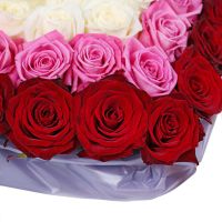 Multicolored heart of roses Radehov