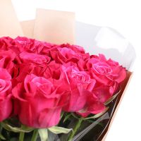 15 hot pink roses Nizhnie Holohory