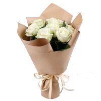9 white roses Gomel