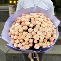 Promo! 101 creamy roses Sokiryani