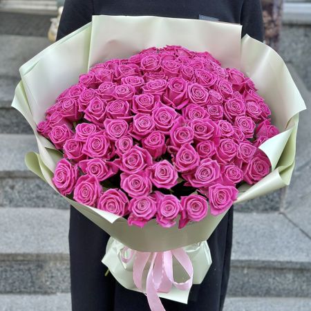 101 рожева троянда Київ