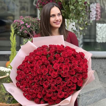 151 червона троянда Київ