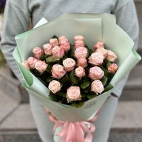 Promo! 25 pink roses 40 cm Nizhnie Holohory