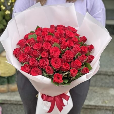 Promo! 51 red roses Horol
