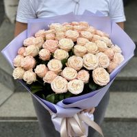 Акція! 51 кремова троянда Грінвіч (Великобританія)